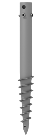 Винтовая свая. Грунт ГФ-021 - СВМ-N 57 (3) - 1500
